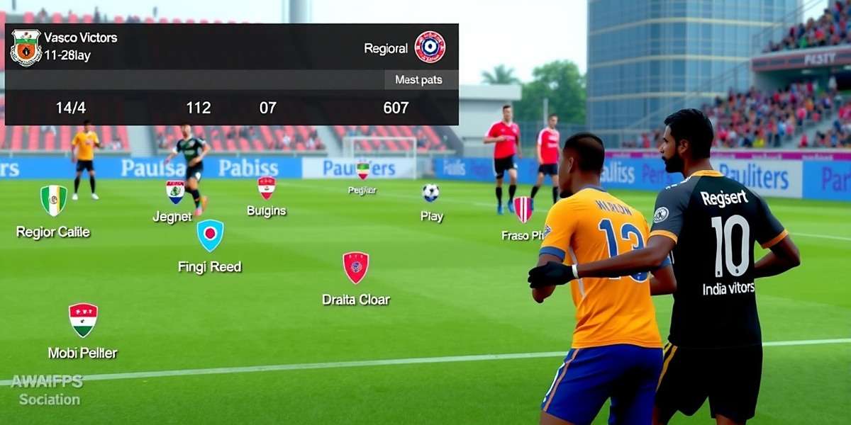 Vasco Victors Tactical Gameplay Vasco Victors gameplay showing tactical setup screen with Indian football players in regional team jerseys